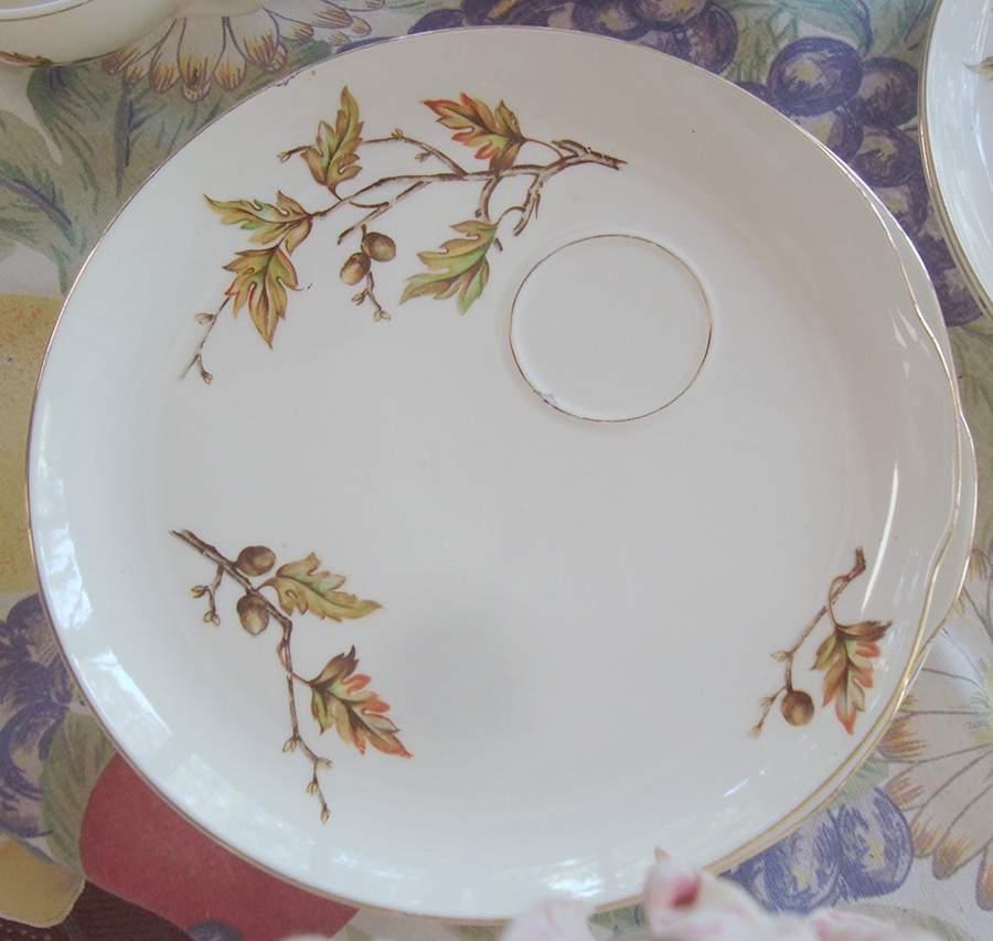 Autumn Leaf Snack Plate by Unknown Manufacturer-1