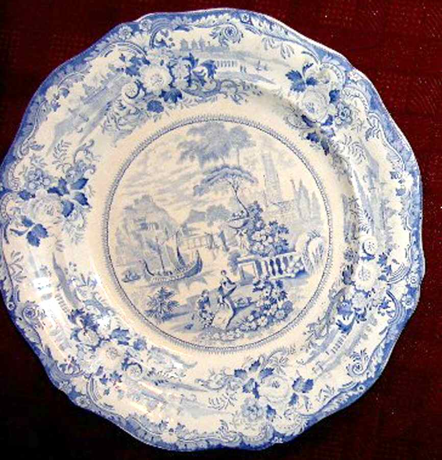 Grecian Scenery Dinner Plate by England-1