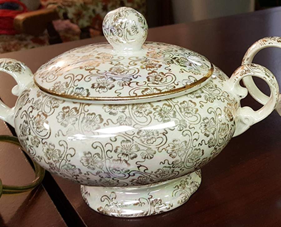 Lady Pearlwick Sugar Bowl & Lid by USA-1