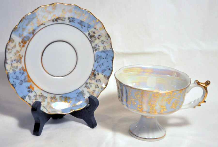 C7215 Footed Cup & Saucer Set by Napco-1