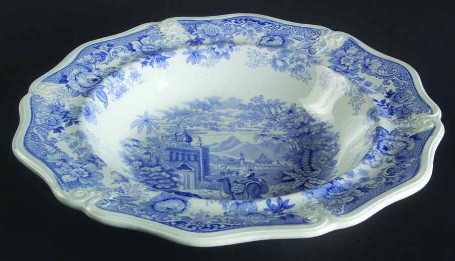 Picturesque Asiatic Beauties Large Rim Soup Bowl by England-1