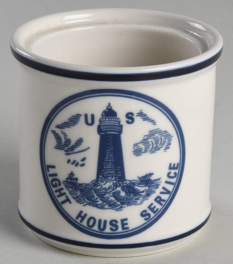 Navy Blue Collection Sugar Bowl No Lid by Unknown Manufacturer-1