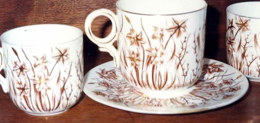 1596 Flat Demitasse Cup & Saucer Set by England-1