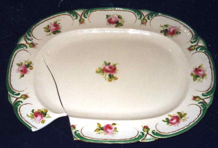 2070 12" Oval Serving Platter by Unknown Manufacturer-1