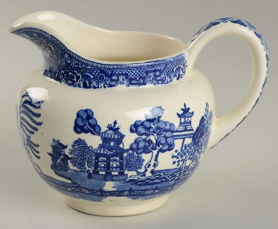 Willow (Blue, No Marks) 24 Oz Pitcher by Unknown Manufacturer-1
