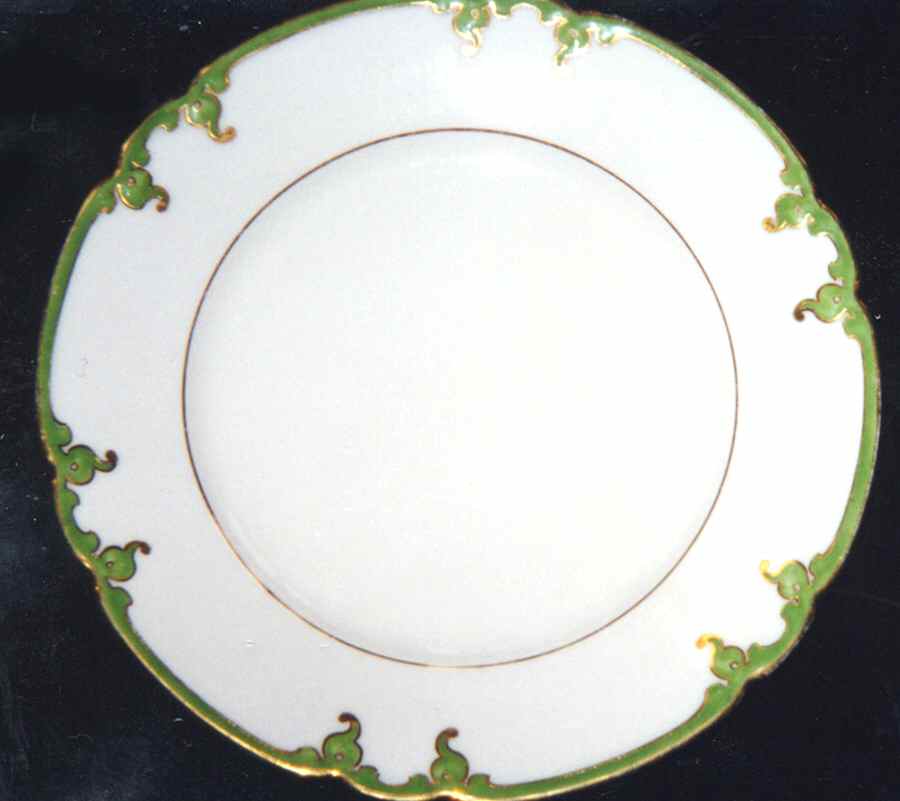 503 (Green Band) Dinner Plate by Unknown Manufacturer-1