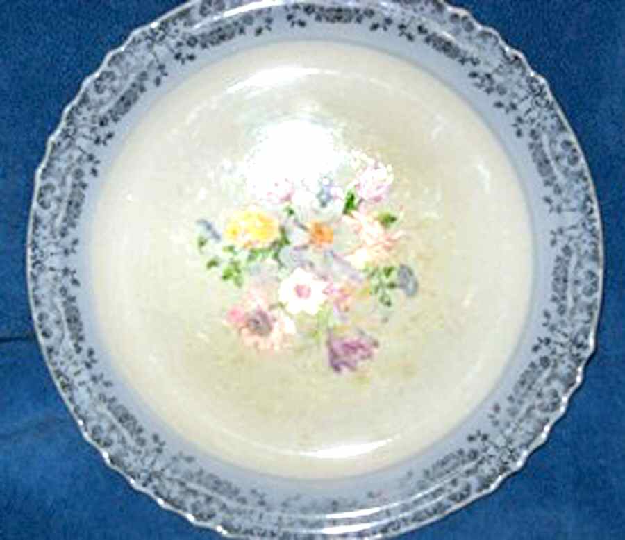 Madera Laced Blue Luncheon Plate by USA-1