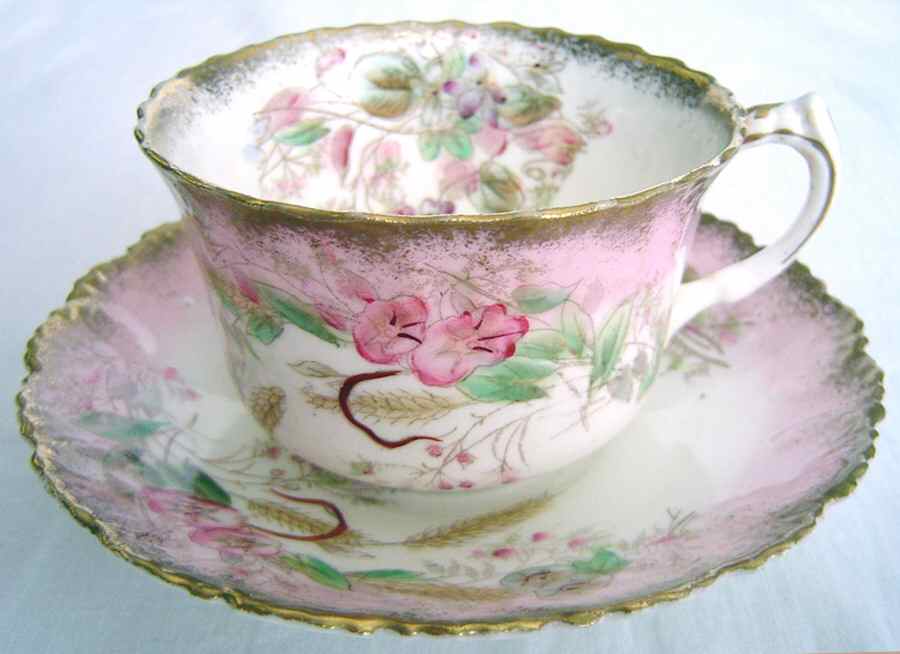 1042c Flat Cup & Saucer Set by Unknown Manufacturer-1