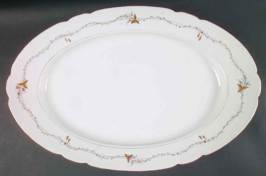 4462 20" Oval Serving Platter by Unknown Manufacturer-1