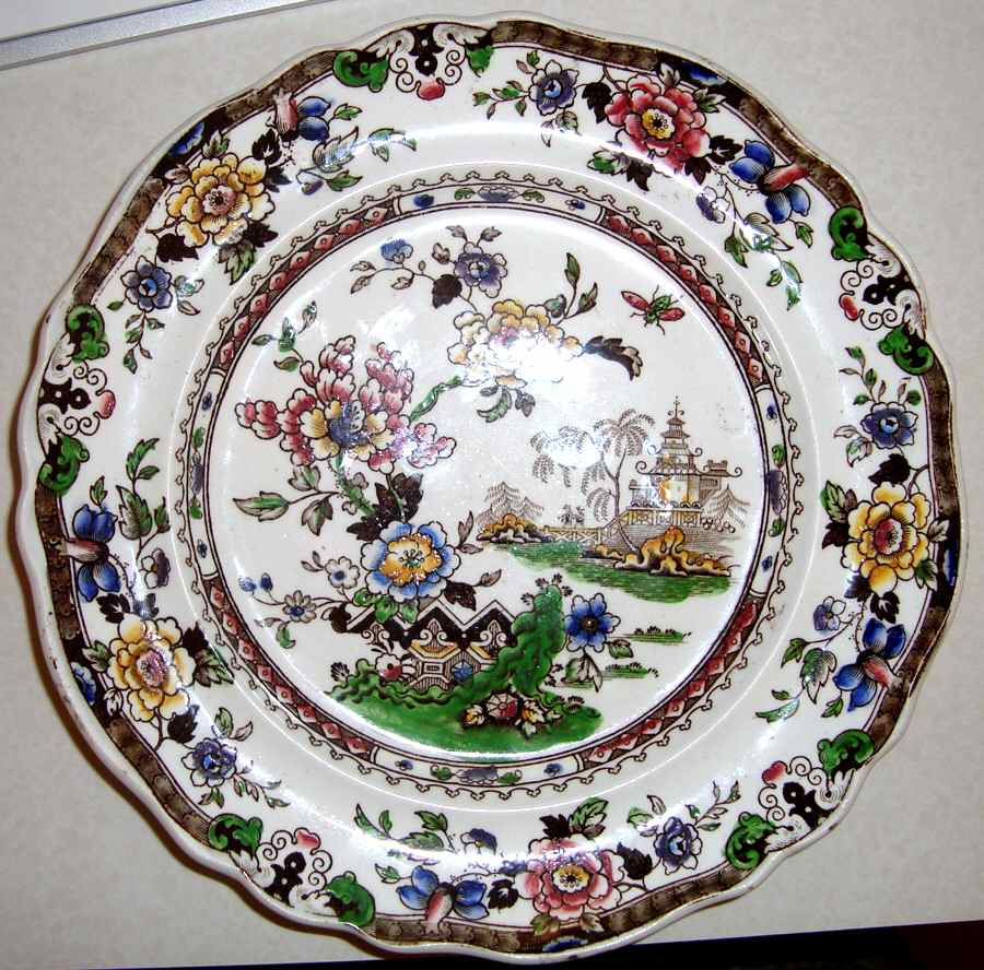 Chinese Flora Dinner Plate by Zachariah Boyle-1