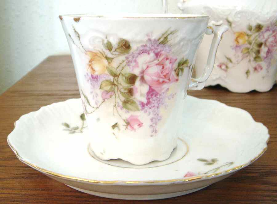 958-8600 Flat Cup & Saucer Set by Unknown Manufacturer-1