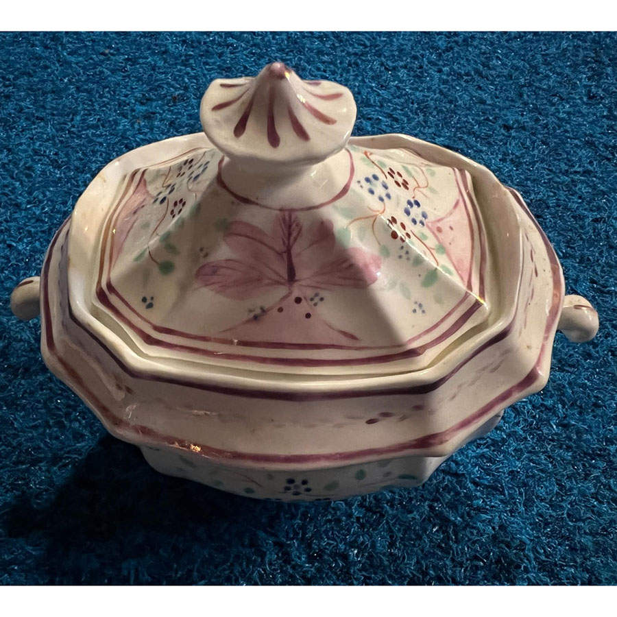 819 (Butterfly) Sugar Bowl & Lid by England-1