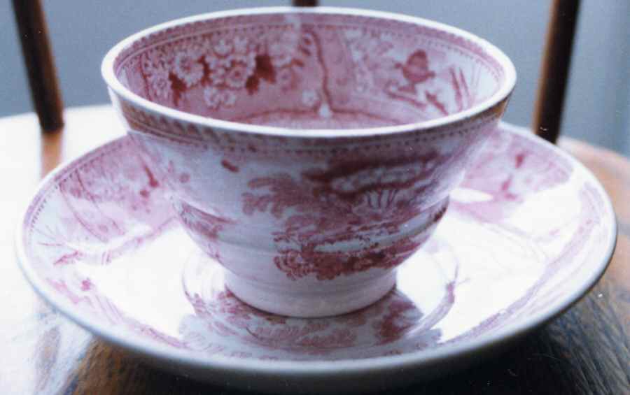 Canova Flat No Handles Cup & Saucer Set by England-1