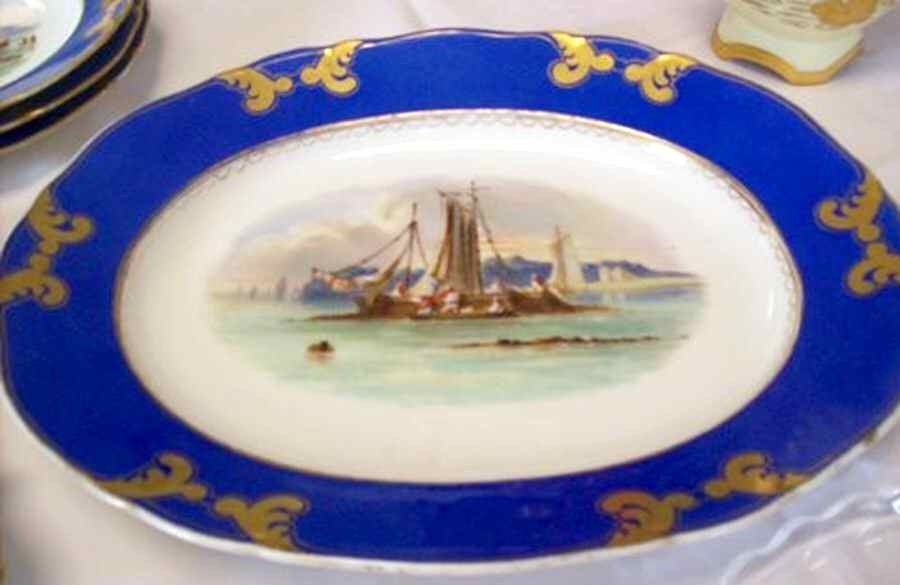 UC713 16" Oval Serving Platter by Unknown Manufacturer-1