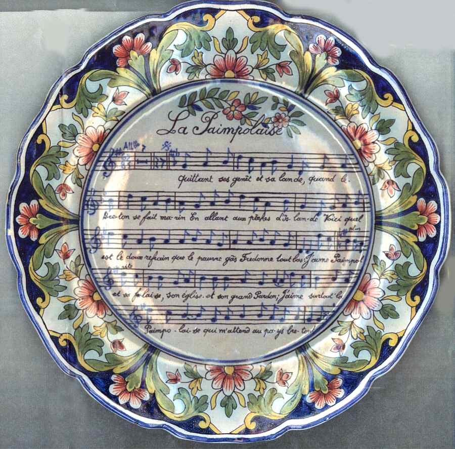 FAN134 Dinner Plate by France-1