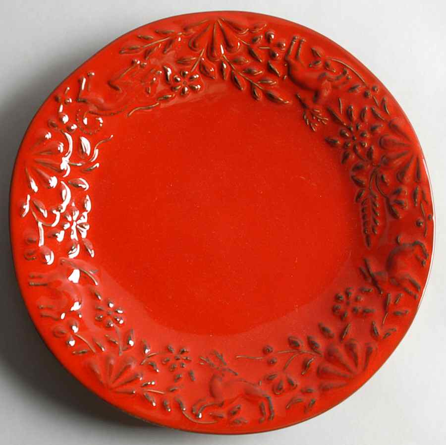 UME3 Red Dinner Plate by Umbriaverde Ceramich-1