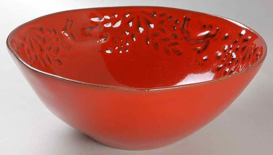 UME3 Red Soup/Cereal Bowl by Umbriaverde Ceramich-1