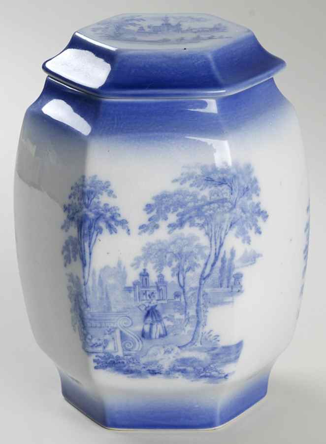 Venetian Blue 6" Storage Jar & Lid by China (Made in China)-1