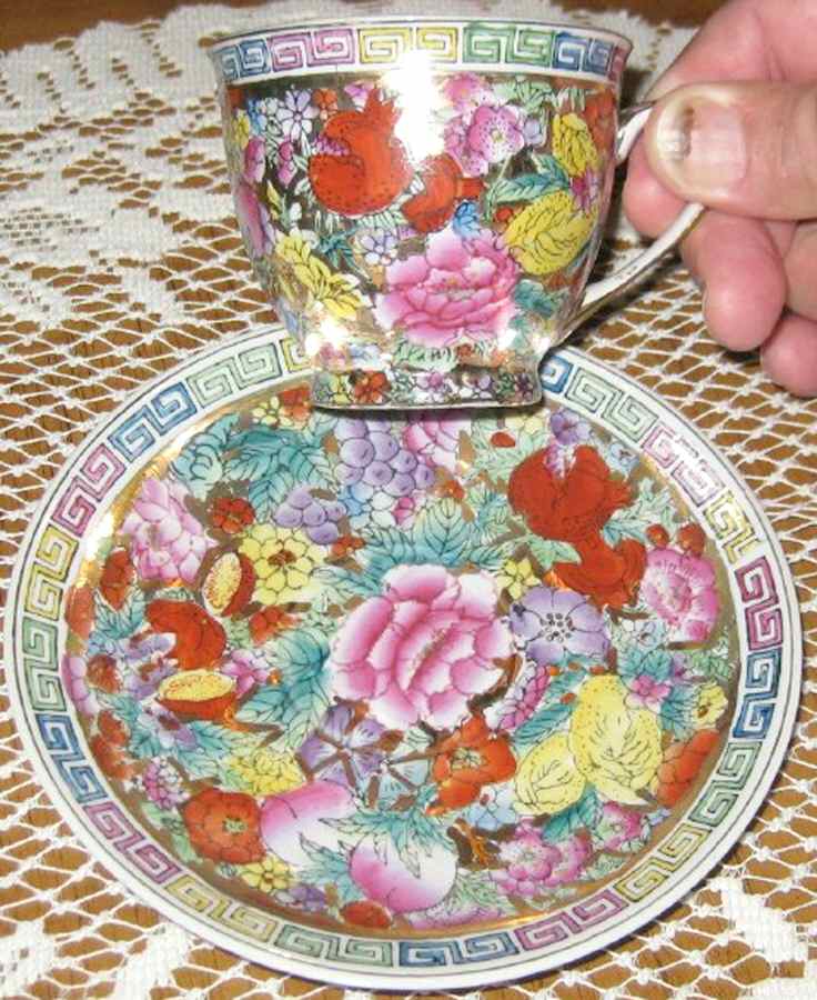 Cx727 Footed Demitasse Cup & Saucer Set by China (Made in China)-1