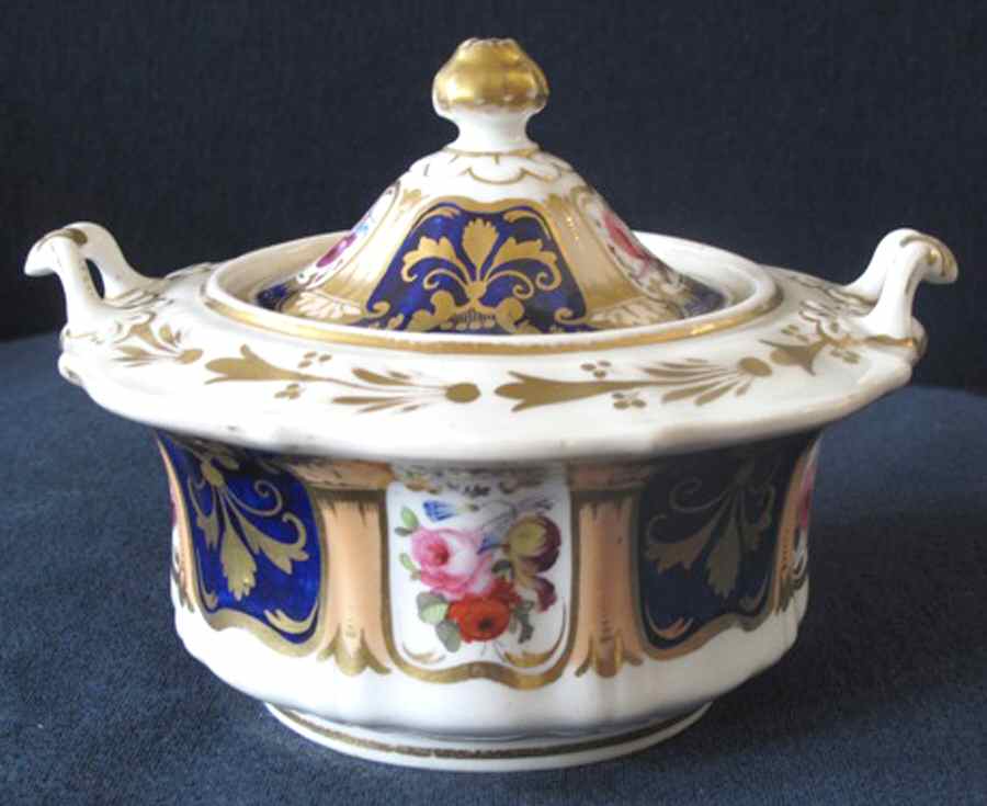 1316 Sugar Bowl & Lid by Ridgway (Ridgways)-1