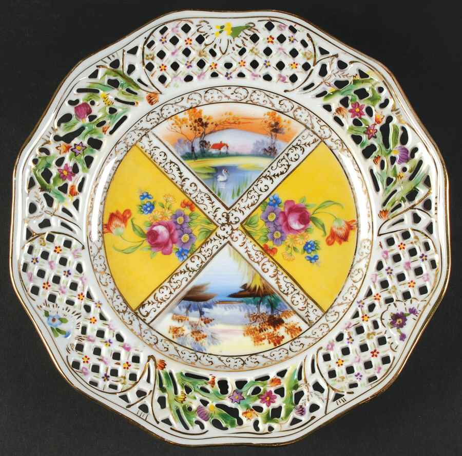 SAD131 Pierced Edge Luncheon Plate by Sadek-1