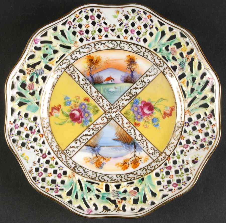 SAD131 Pierced Edge Salad Plate by Sadek-1