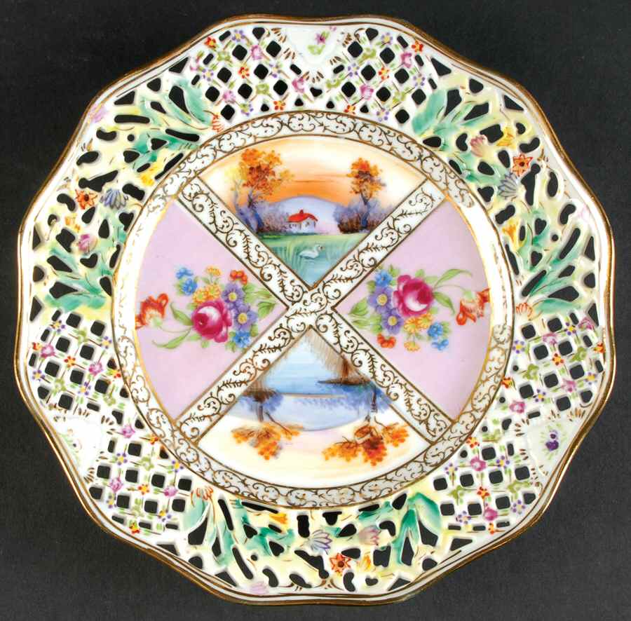 SAD131 Pierced Edge Salad Plate by Sadek-1