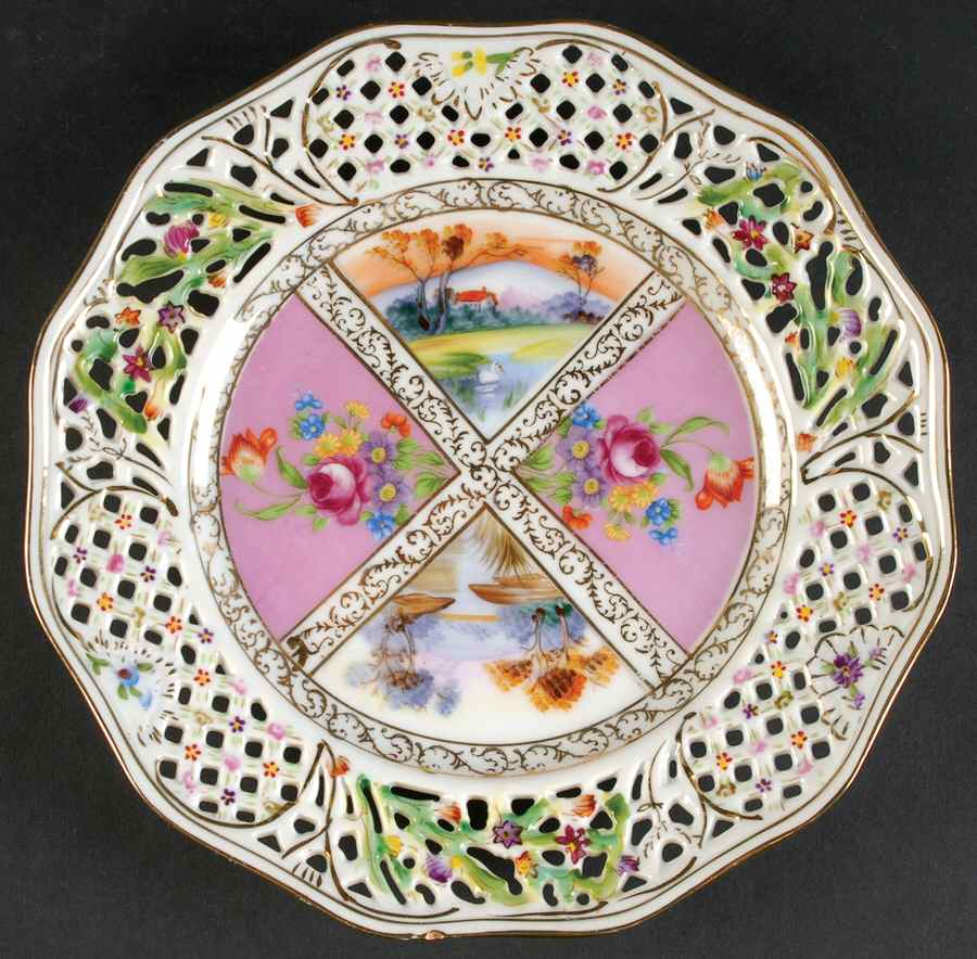SAD131 Pierced Edge Luncheon Plate by Sadek-1