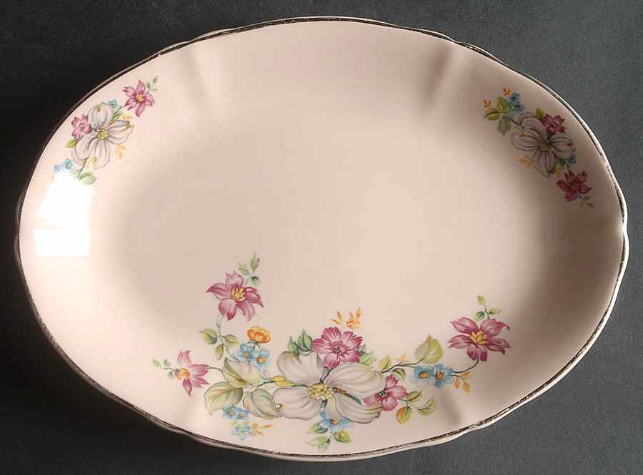 UC787 10" Oval Serving Platter by Unknown Manufacturer-1