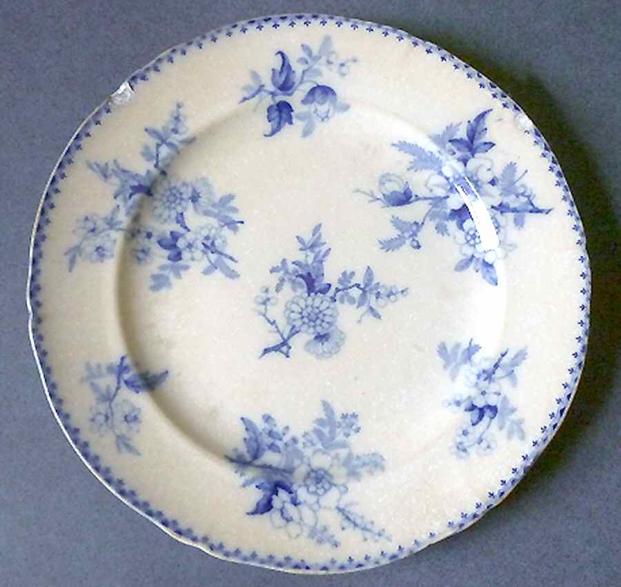 Chinese Sprigs Blue Dinner Plate by Unknown Manufacturer-1