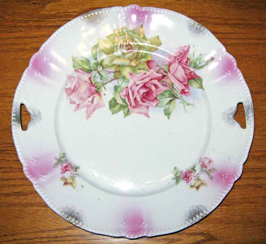 UC795 Handled Cake Plate by Unknown Manufacturer-1