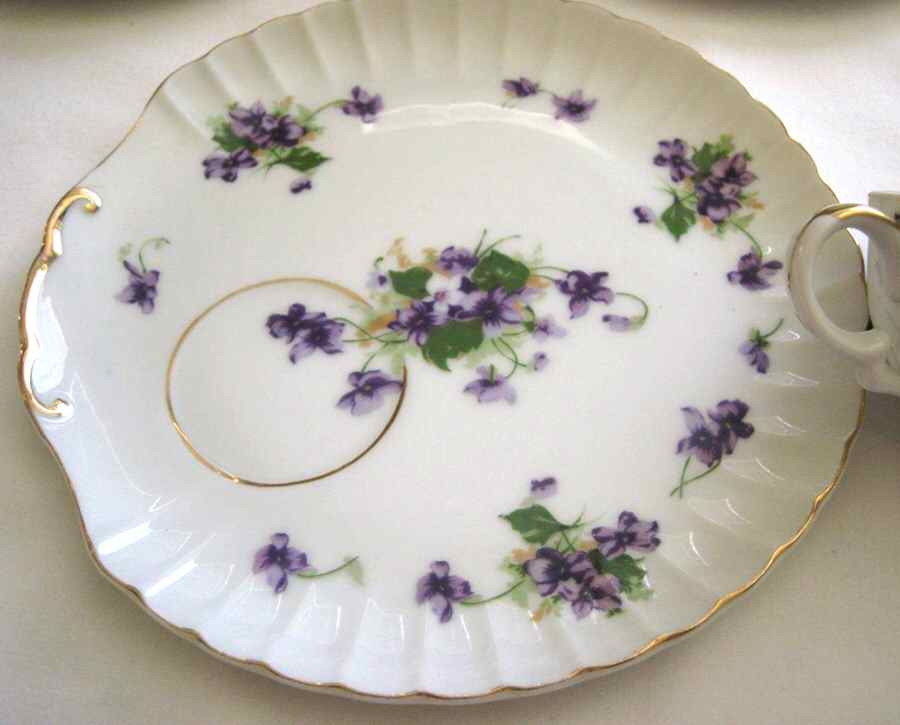 Sweet Violets Snack Plate by Norcrest-1