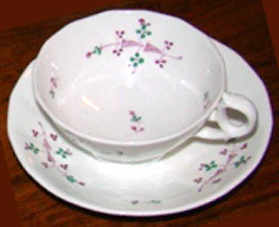 106 Flat Cup & Saucer Set by England-1