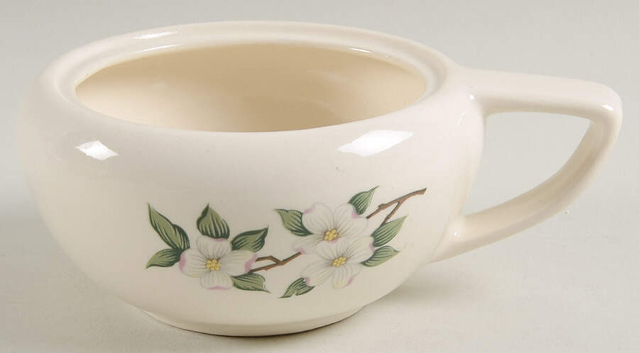 HAR79 GOLD TRIM Sugar Bowl No Lid by Harker-1