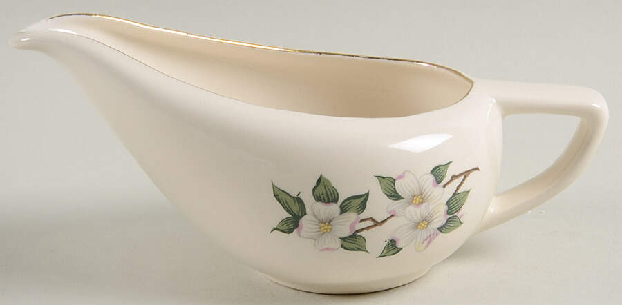 HAR79 GOLD TRIM Creamer by Harker-1