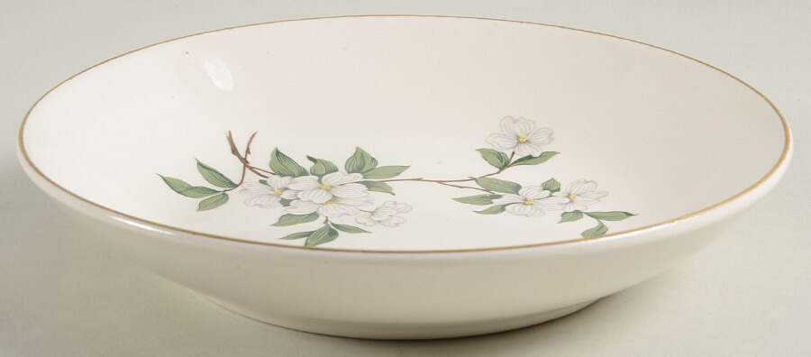 HAR79 GOLD TRIM Coupe Cereal Bowl by Harker-1