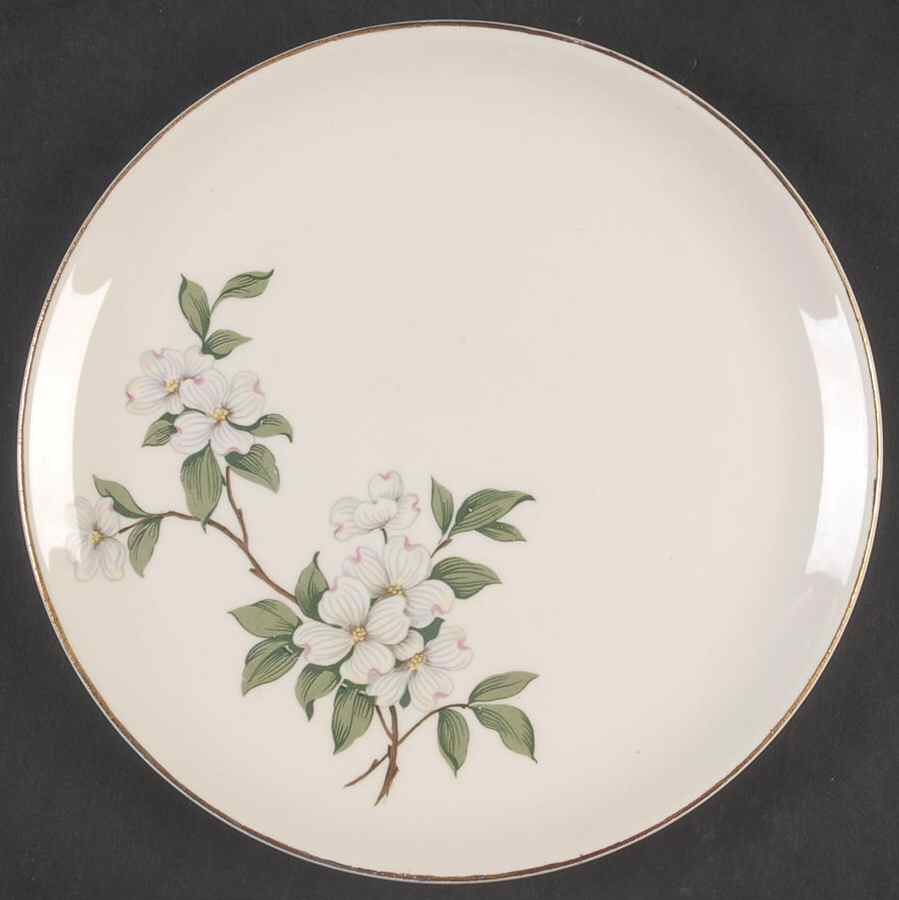 HAR79 GOLD TRIM Salad Plate by Harker-1