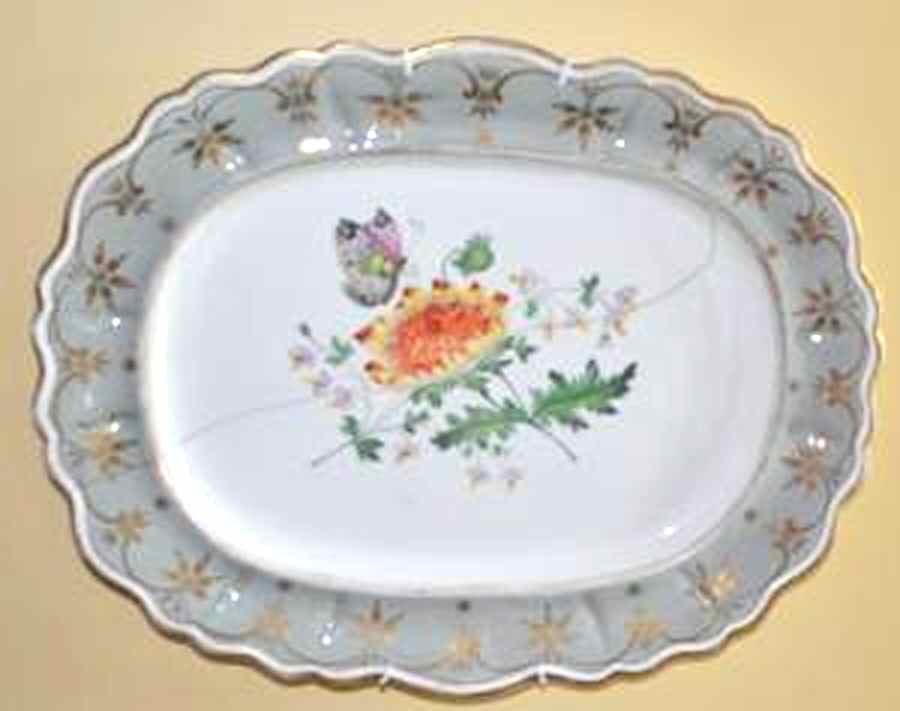 2373 12" Oval Serving Platter by Unknown Manufacturer-1
