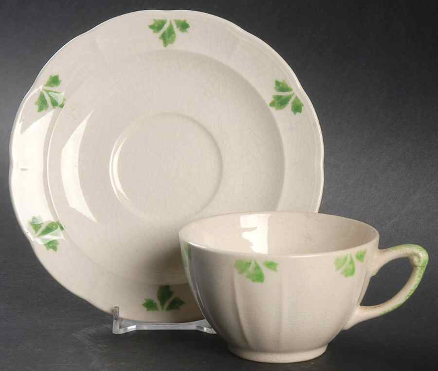 UC812 Flat Cup & Saucer Set by Unknown Manufacturer-1