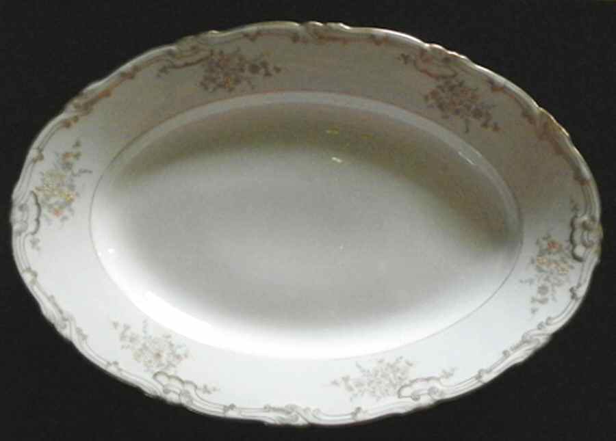 5166 14" Oval Serving Platter by Unknown Manufacturer-1