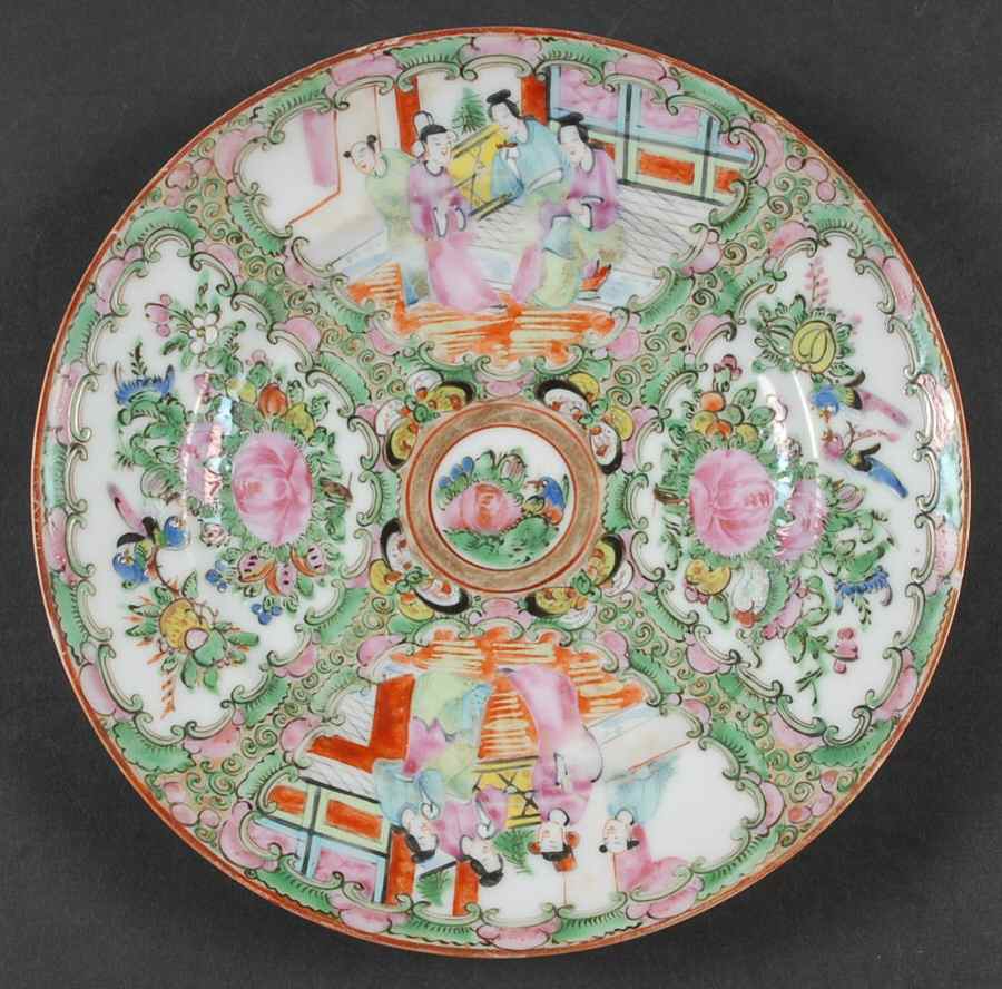 Rose Medallion (With People) Salad Plate by China (Made in China)-1