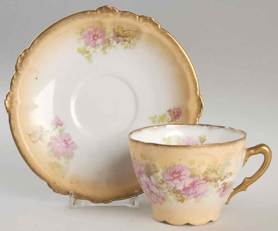 3947 Flat Cup & Saucer Set by Unknown Manufacturer-1