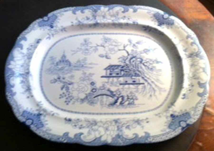 ENG189 14" Oval Serving Platter by England-1