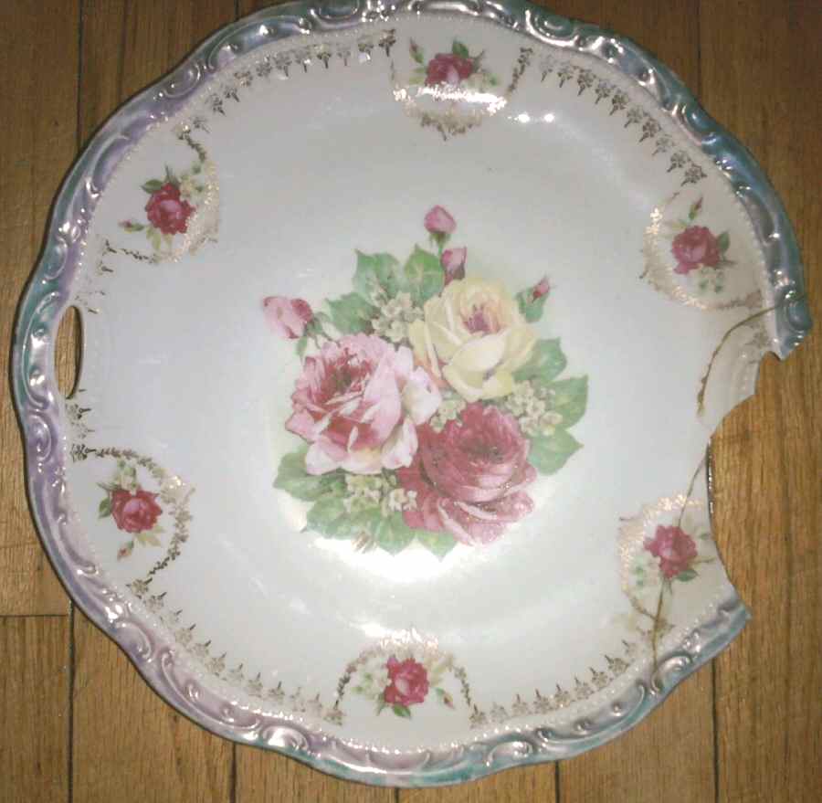 1178-04795 Handled Cake Plate by Unknown Manufacturer-1