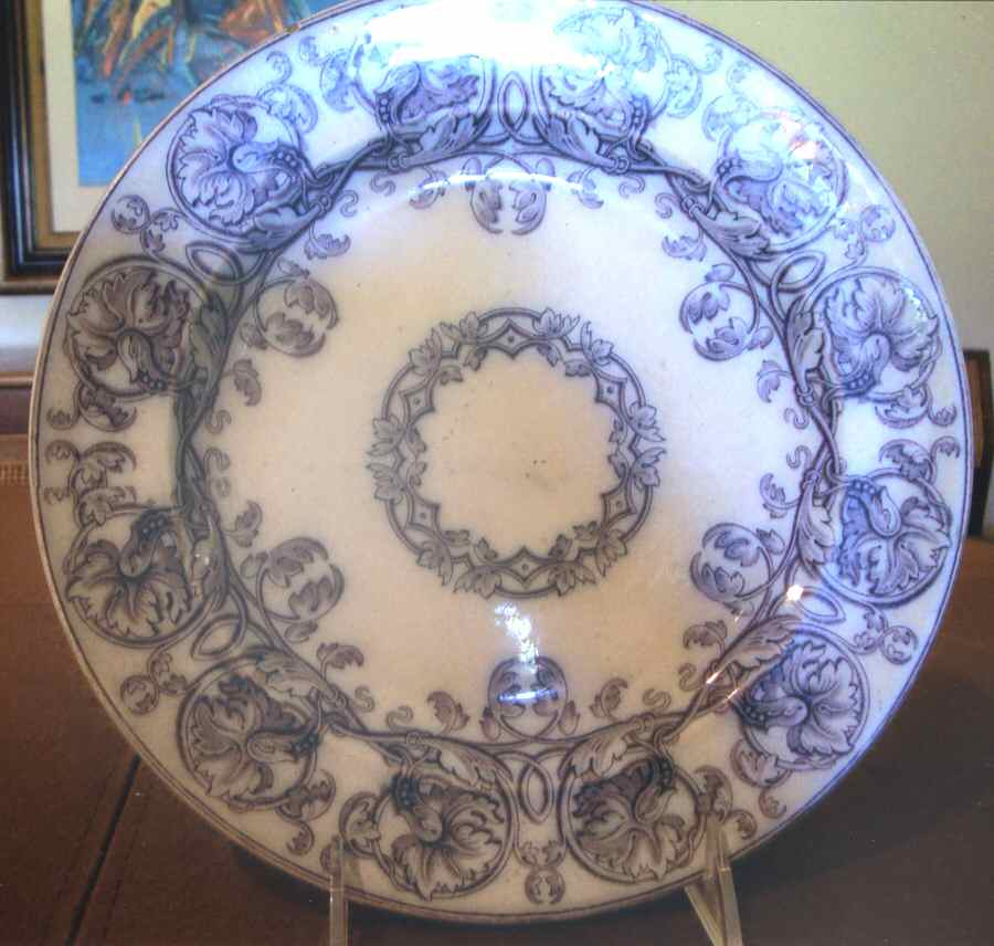 Nightingale All Blue Dinner Plate by Adams China-1