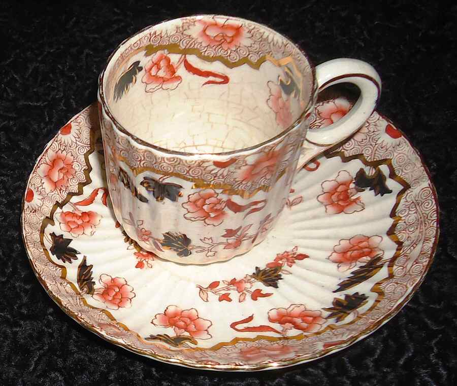 2-3825 Flat Cup & Saucer Set by Hibbert & Boughey-1