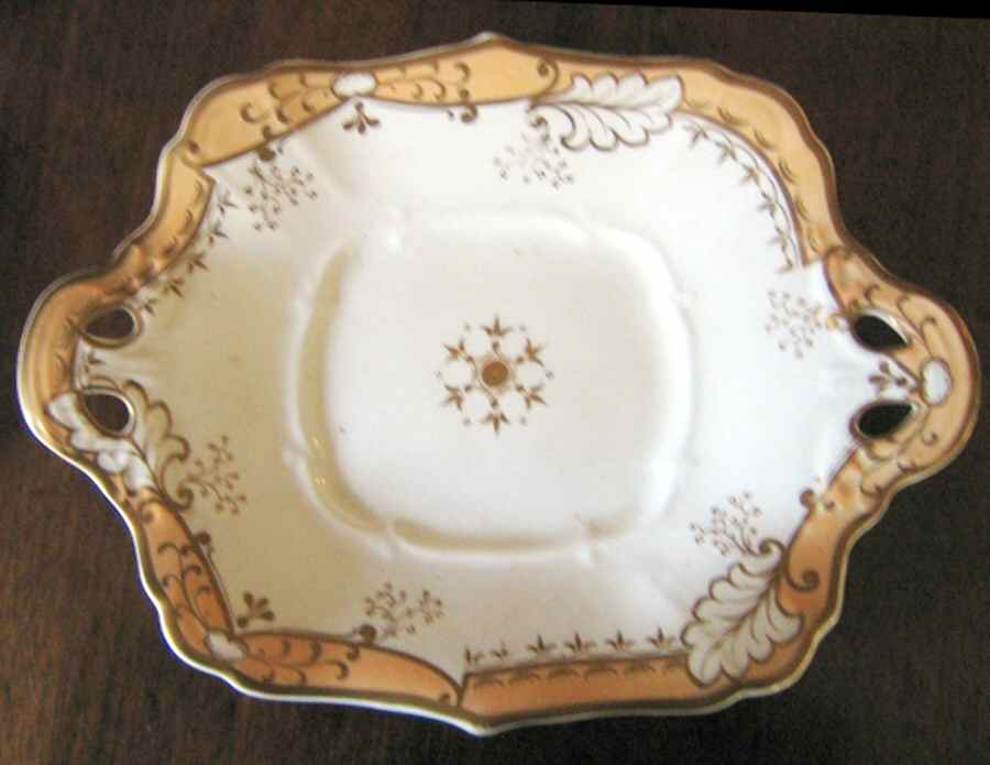 4222 Square Handled Cake Plate by Unknown Manufacturer-1