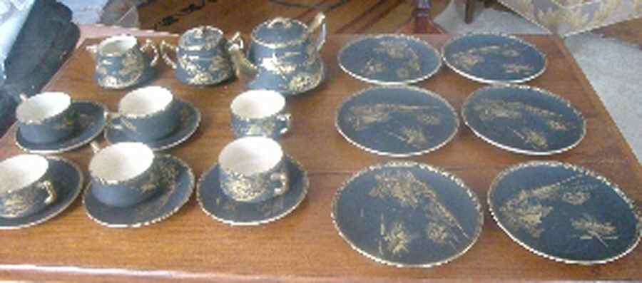 JAP1455 Flat Cup & Saucer Set by Japan-1