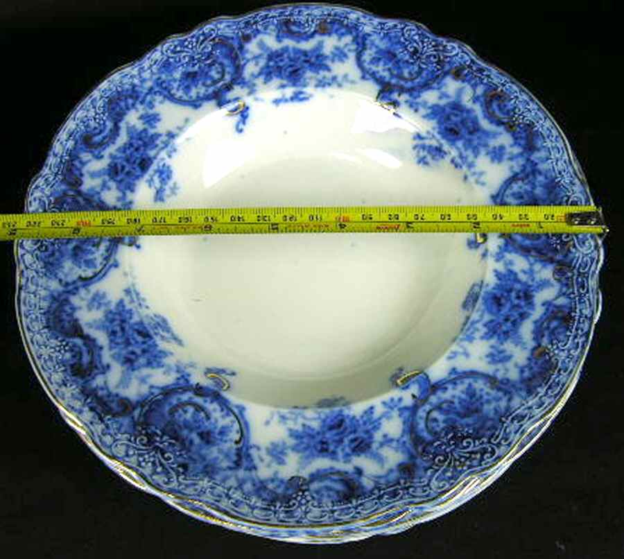 Accacia Flow Blue Large Rim Soup Bowl by Upper Hanley-1