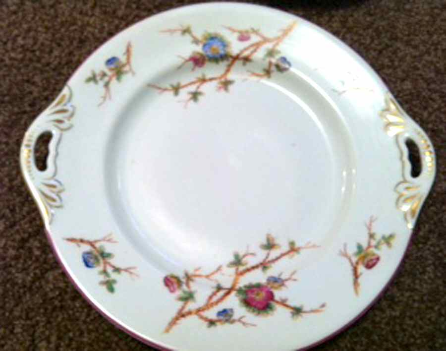 1160 Handled Cake Plate by Unknown Manufacturer-1